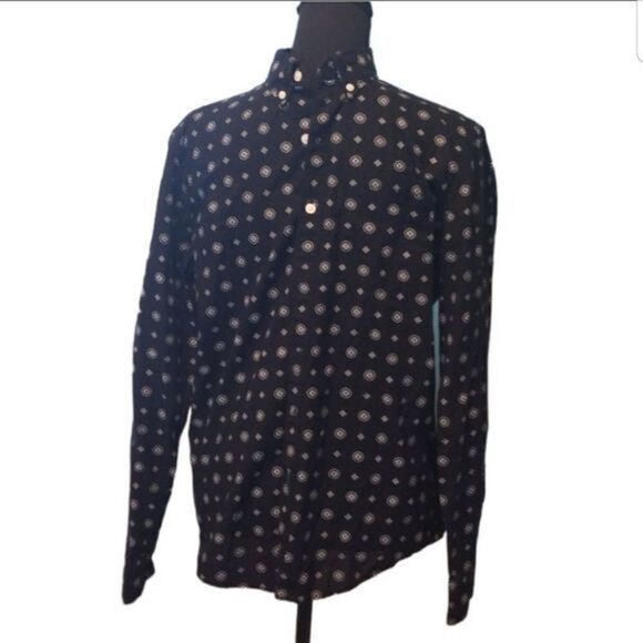 American Eagle Outfitters‎ long sleeve cotton button down shirt men's Small - Picture 1 of 6